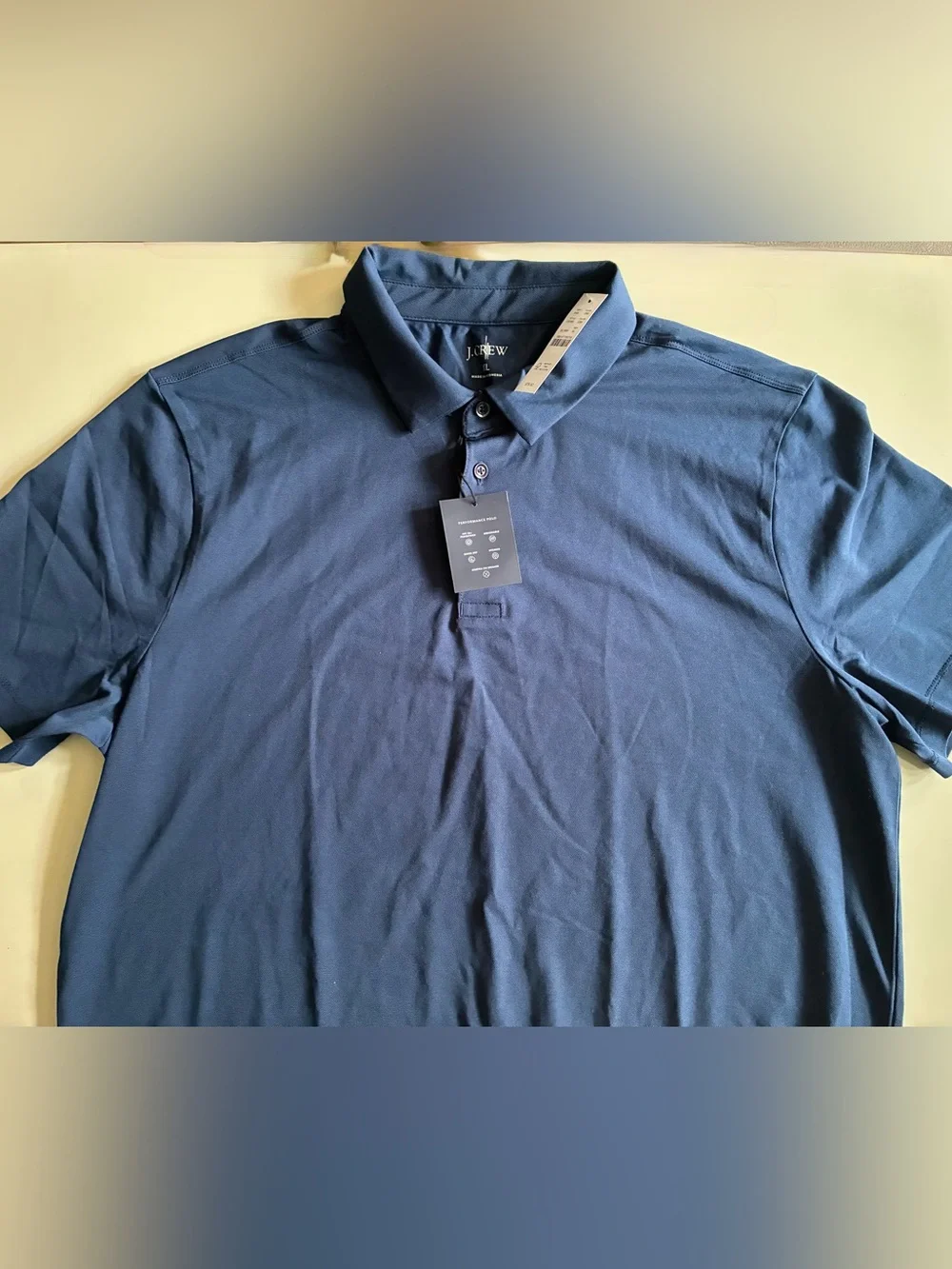 J. Crew Men's Navy Performance Polo